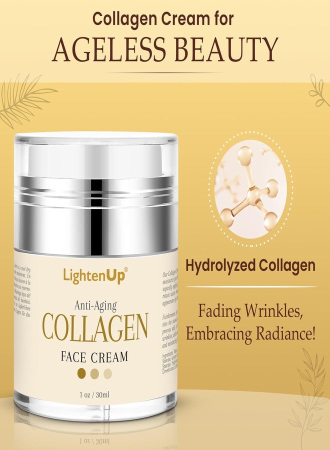 OMIC Lighten-Up Collagen Cream for Face - 1 fl oz / 30 ml - Antiaging, Fine Lines and Neck, Moisturizing and Hydrating Creams, Age Spots, with Hyaluronic Acid, for Women and Men - Image 3