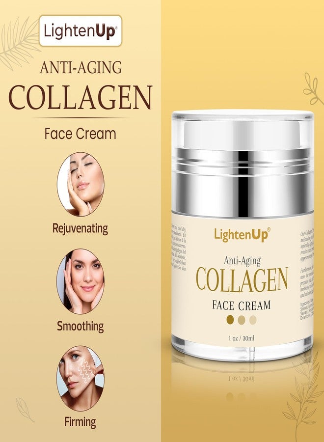 OMIC Lighten-Up Collagen Cream for Face - 1 fl oz / 30 ml - Antiaging, Fine Lines and Neck, Moisturizing and Hydrating Creams, Age Spots, with Hyaluronic Acid, for Women and Men - Image 2