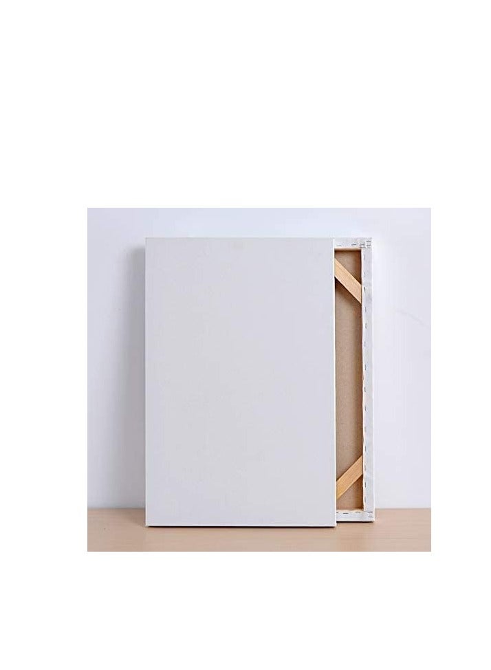Terabyte 5 Piece Pre-stretched Blank Canvas Board 20x30 cm Cotton 280gsm White - Image 2