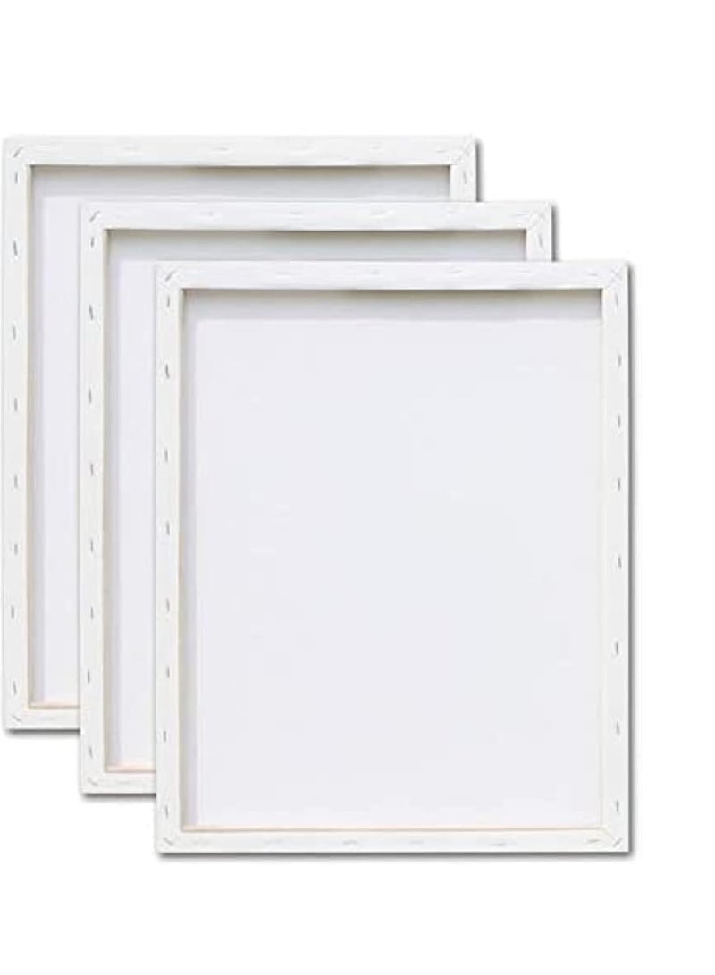 Terabyte 5 Piece Pre-stretched Blank Canvas Board 20x30 cm Cotton 280gsm White - Image 3