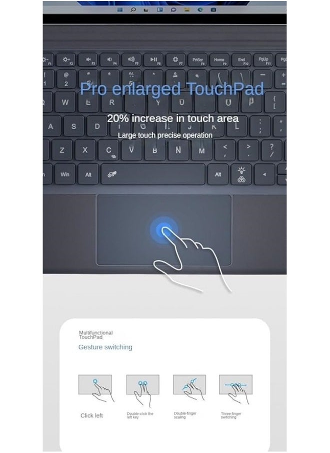 General - Touched Bluetooth Magnetic Keyboard Compatible with Surface Go 4/Go 3/Go 2 /Go Tablet, External wireless Bluetooth keyboard protective case - Image 1