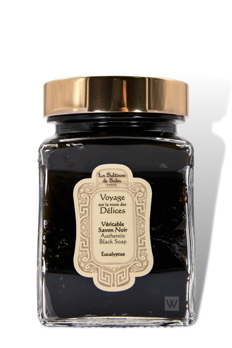 La Sultane de Saba La Sultane de Saba  Black Soap Eucalyptus 300gr  Traveling on the road of Delights 
