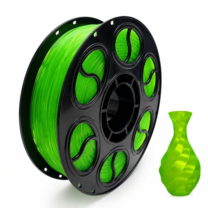 PLA Silk 3D Printer Filament 1KG, Transparent Gradient Crystal Finish, 1.75mm, 330m Spool, Compatible with Bambu Lab and Creality Printers