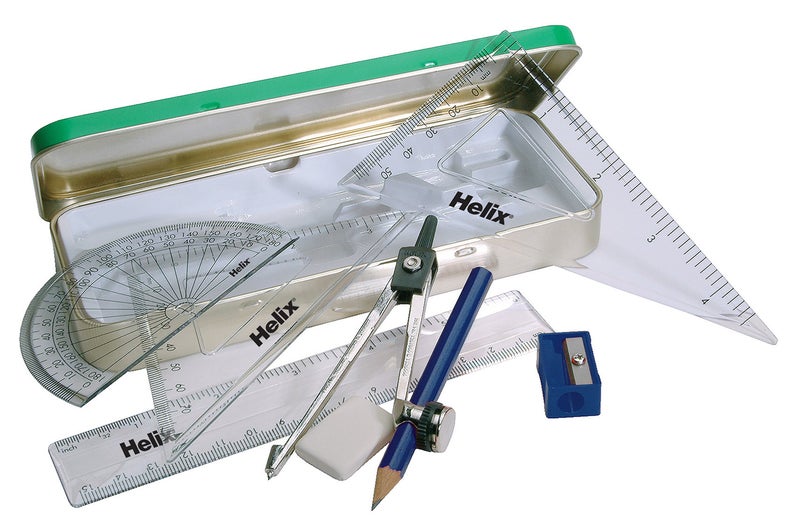 Helix B09000 Irish Designed Tin Box Maths Set - Image 3