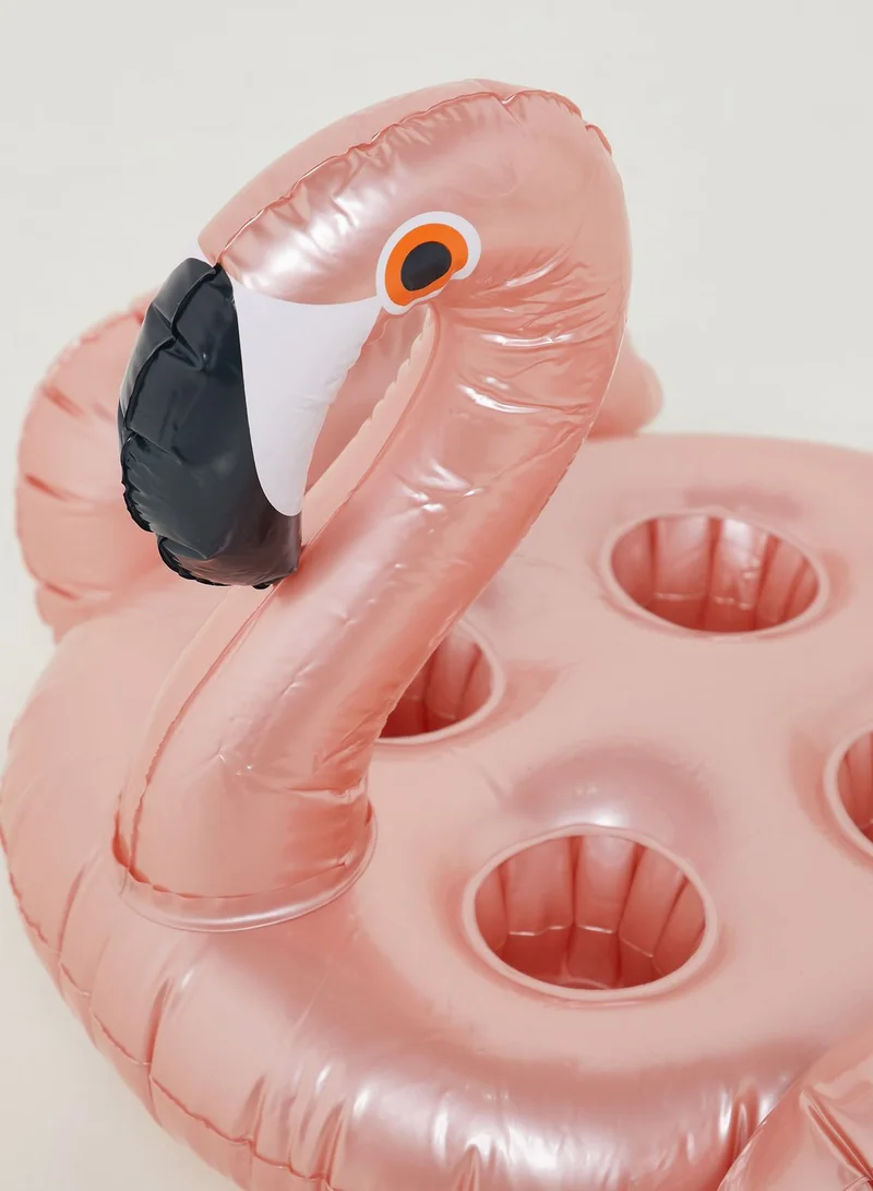 SUNNY LIFE Rose Gold Flamingo Float Drink Holder