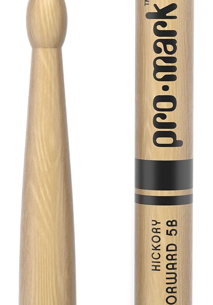 ProMark Hickory Wood Tip Drumsticks - Lacquer Finish, One Pair - Image 2