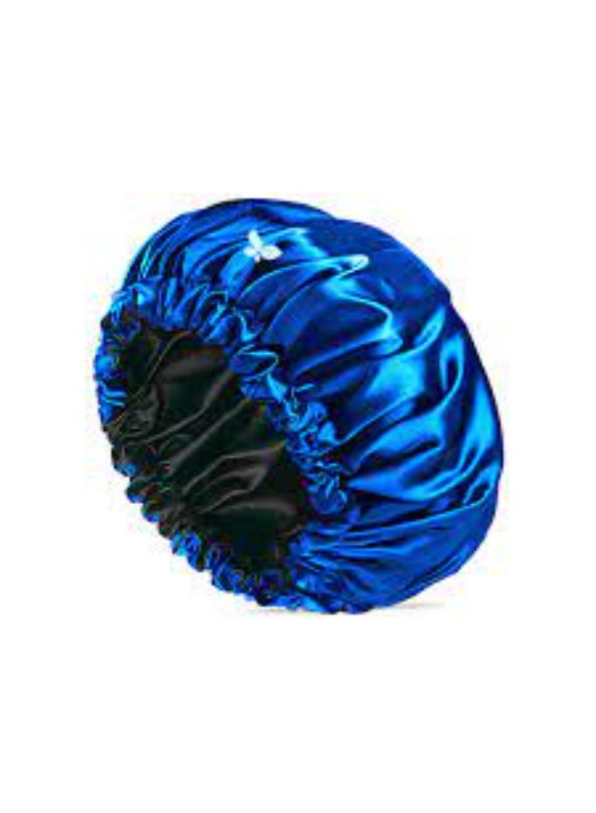 Bless Satin Hair Bonnet Blue (Bonus Scrunchie) - Image 2