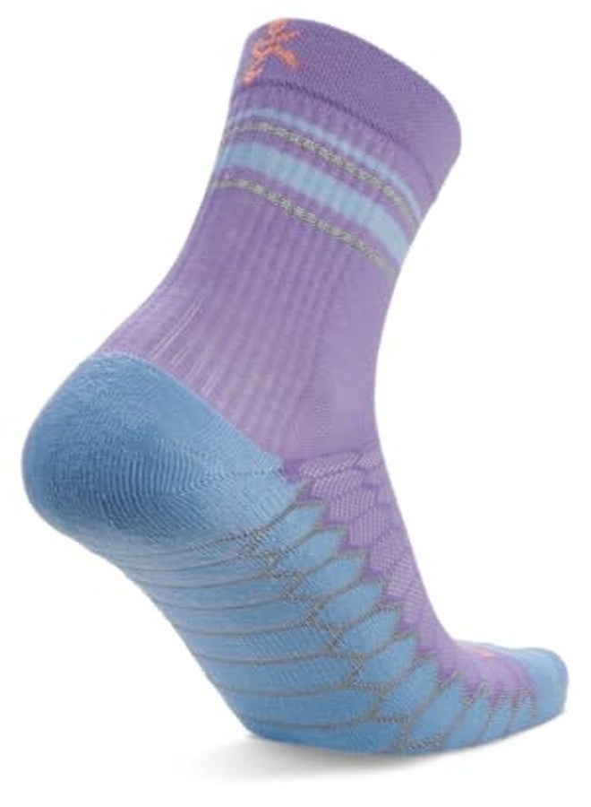 Balega Silver Mini Crew Performance Running Socks, Breathable-Moisture Wicking Style (1 Pair), Lavender, Medium - Image 3