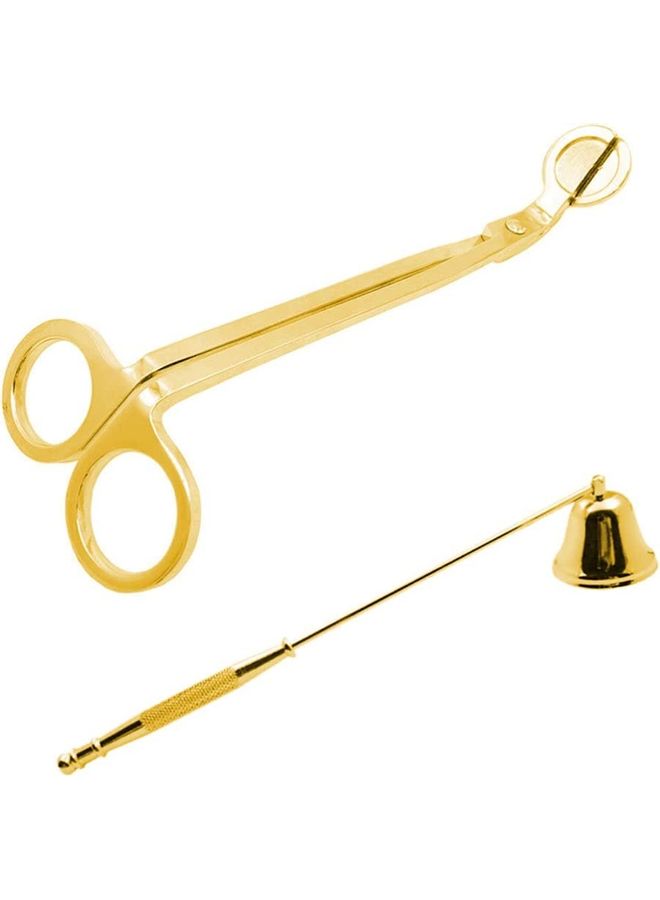 Wick Trimmer Candle Accessory Set Gold  - Image 1