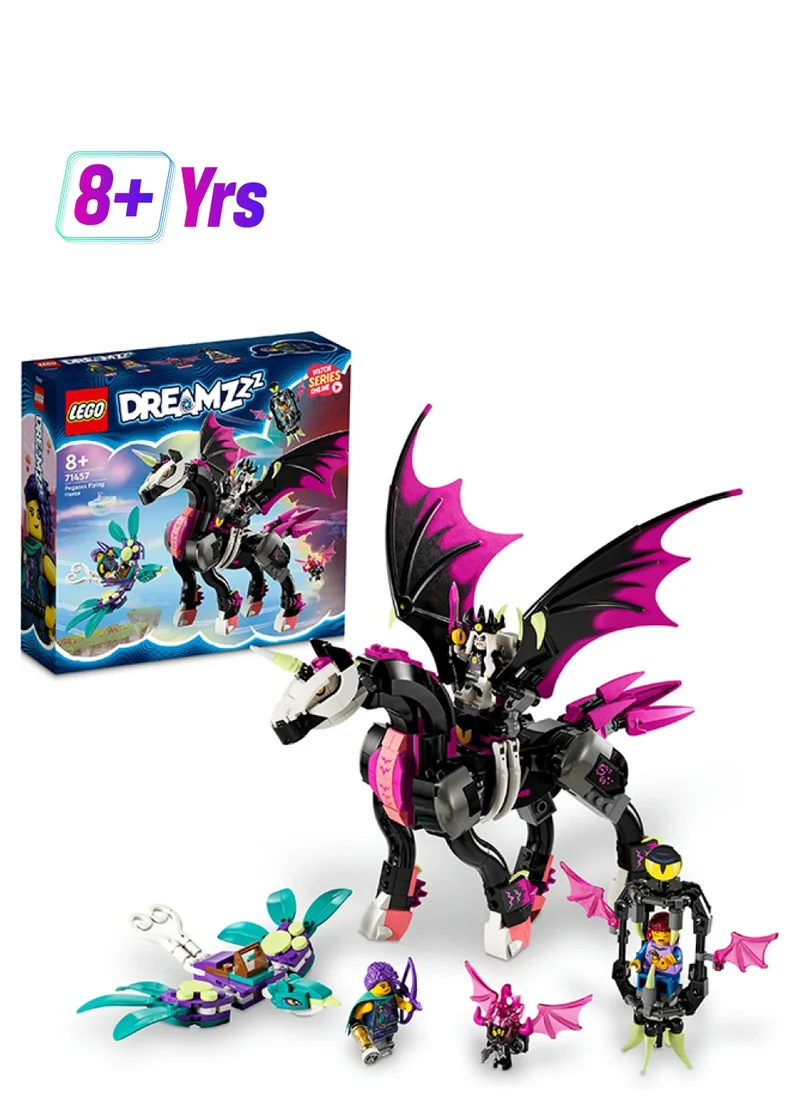 LEGO Dreamzzz Pegasus Flying Horse 71457 Building Toy Set; Kids With Big Imaginations Enjoy 2 Options As They Create A Fantasy Creature; Gift For Ages 8+ (482 Pieces)