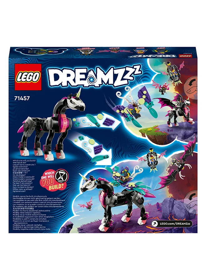 LEGO Dreamzzz Pegasus Flying Horse 71457 Building Toy Set; Kids With Big Imaginations Enjoy 2 Options As They Create A Fantasy Creature; Gift For Ages 8+ (482 Pieces)