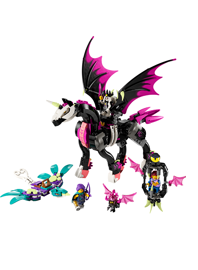 LEGO Dreamzzz Pegasus Flying Horse 71457 Building Toy Set; Kids With Big Imaginations Enjoy 2 Options As They Create A Fantasy Creature; Gift For Ages 8+ (482 Pieces)
