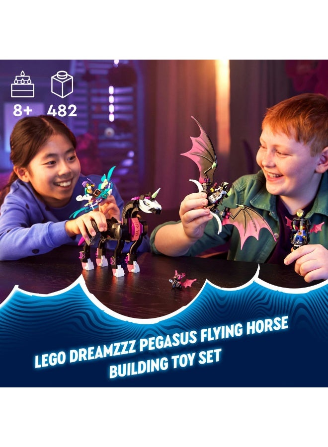 LEGO Dreamzzz Pegasus Flying Horse 71457 Building Toy Set; Kids With Big Imaginations Enjoy 2 Options As They Create A Fantasy Creature; Gift For Ages 8+ (482 Pieces) - Image 2
