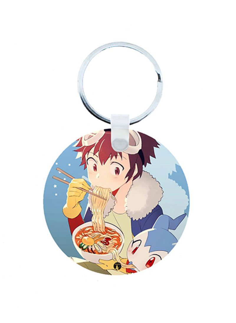 RKN Digimon Anime Wooden Keychain