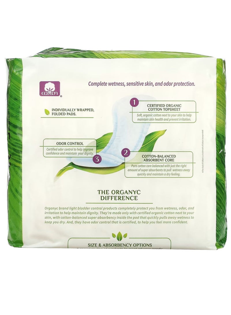 أورجانياك فوط صحية قطنية خالية من العطور والمواد الكيمائية والأصباغ تحتوي على 20 قطعة - Image 2