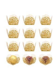50pcs Truffle Wrappers Chocolate Candy Cups,Chocolate Paper Candy Cups Baking Cups Truffle Wrappers Liners Cups for Shower Birthday Wedding Party