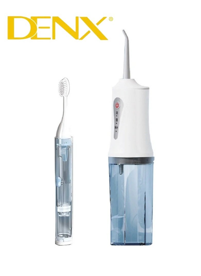 Denx Water Flosser With Detachable Water Tank And Rechargeable Battery In A Portable And Easy-To-Use Design  - Image 1