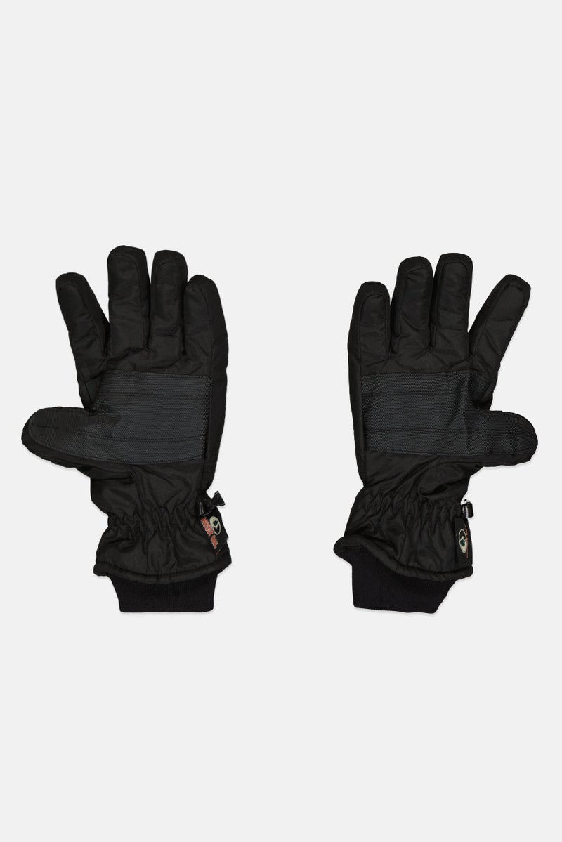 Mossy Oak Men 1 Pair Textured Gloves, Black - Image 2