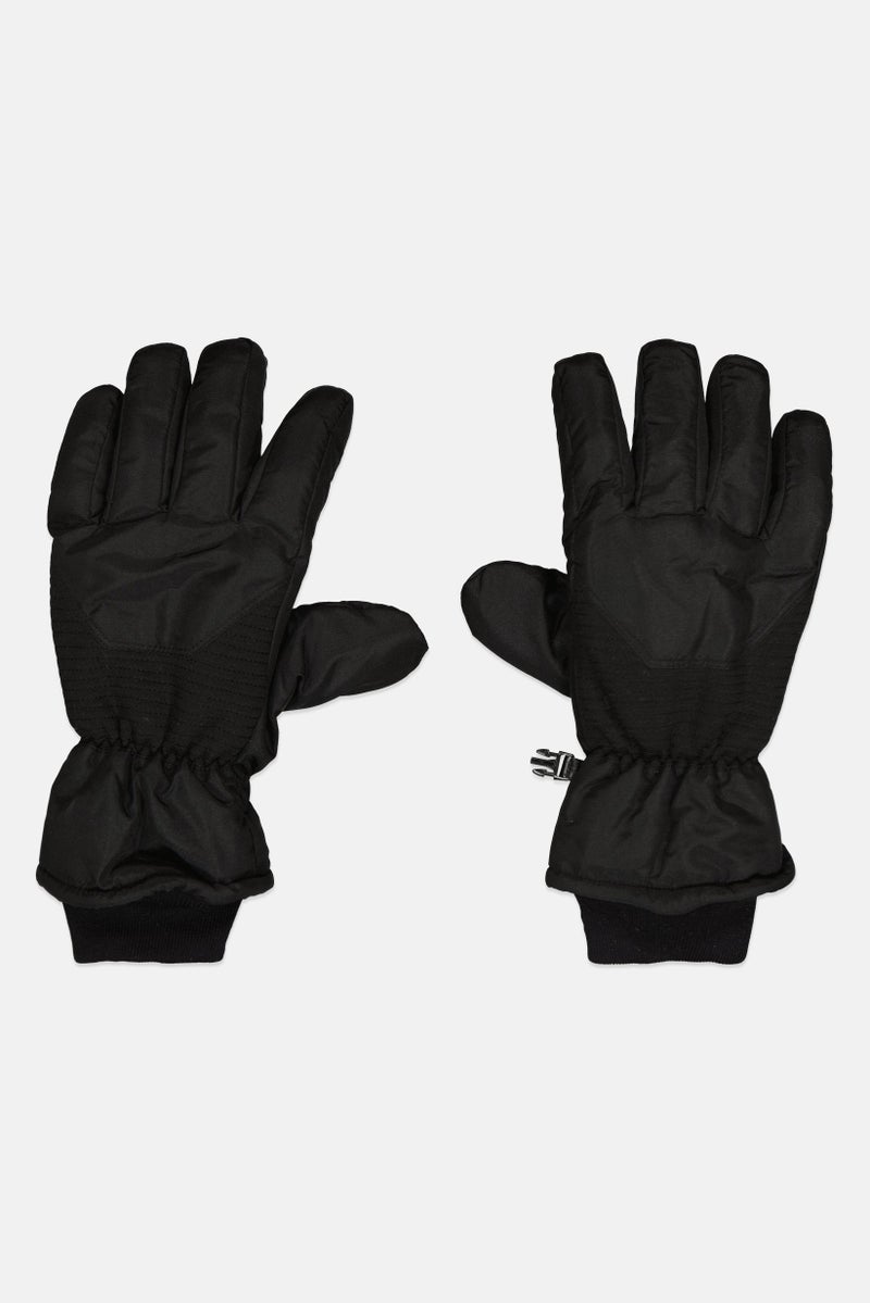 Mossy Oak Men 1 Pair Textured Gloves, Black - Image 1