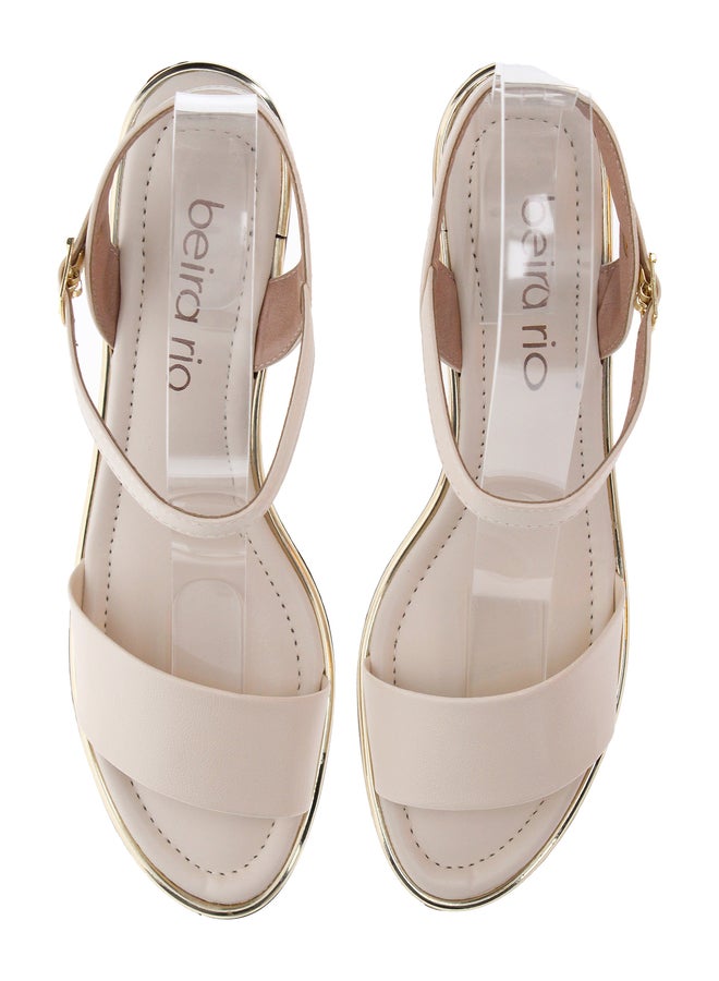 Beira Rio Embellished Multi Strap Sandals - Image 4