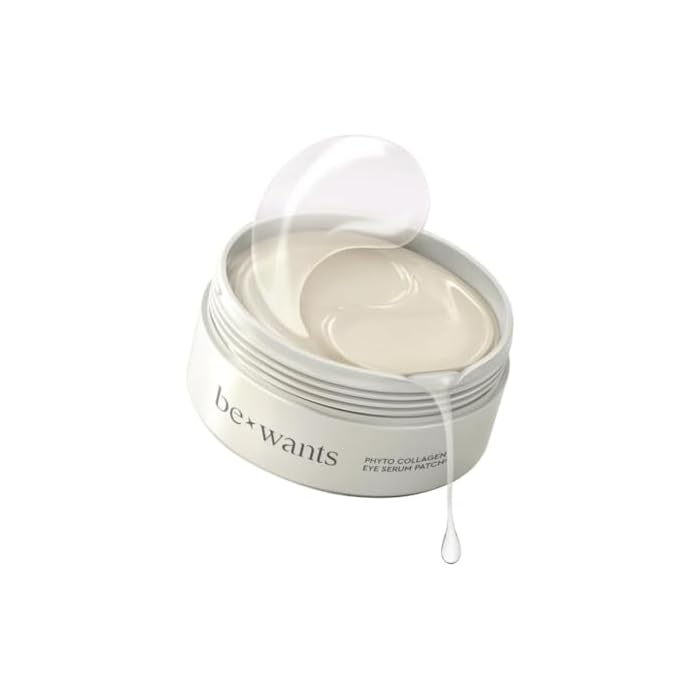 bewants Under Eye Patches for Puffy Eyes, Korean Under Eye Mask with Vegan Collagen and Hyaluronic Acid, Patches for Dark Circles and Cooling, 60 pieces
