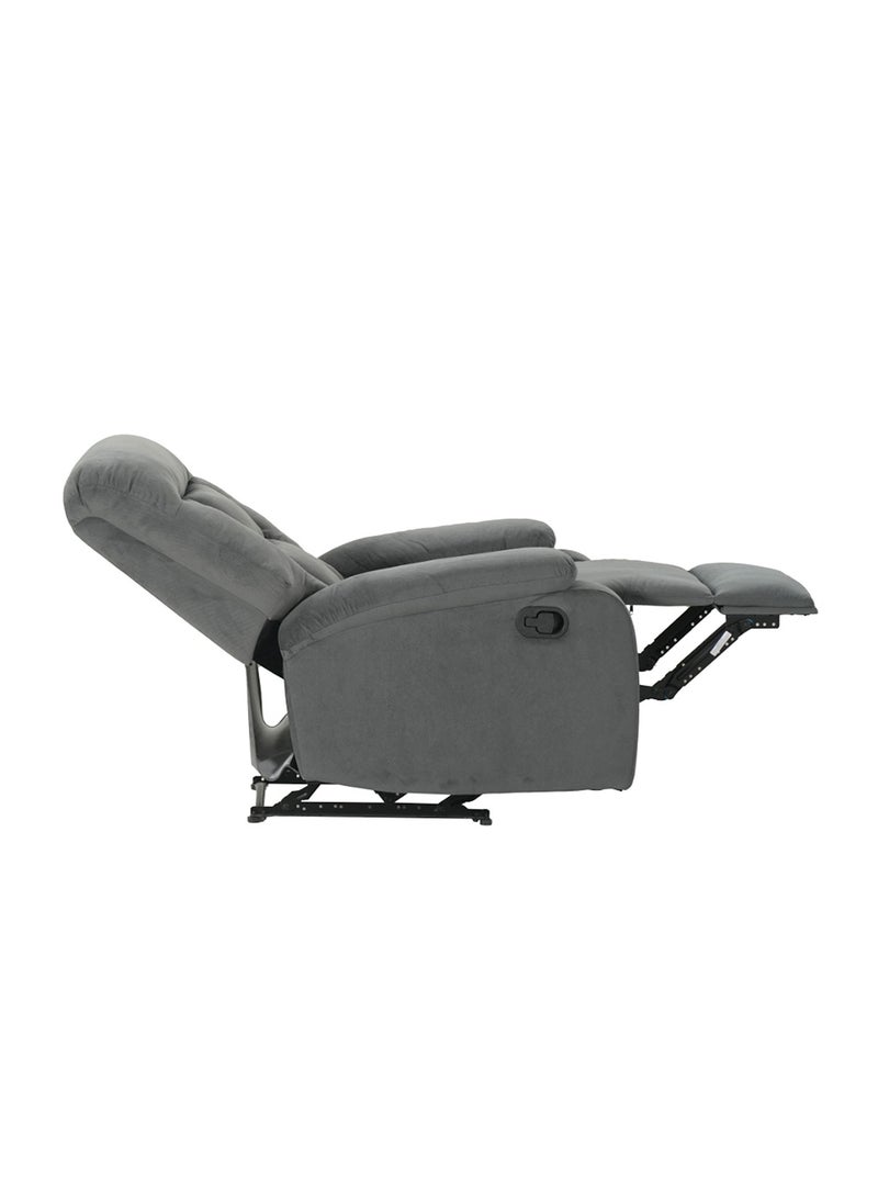 ROYALOAK Lara Fabric 1-Seater Recliner | Fabric Upholstery | High Backrest | Tufted Design | Pillow Top Armrest | Pocket Springs for Extra Comfort | Heavy-Duty Metal Frame | Sturdy Footrest | Recliner Chair  - Image 5