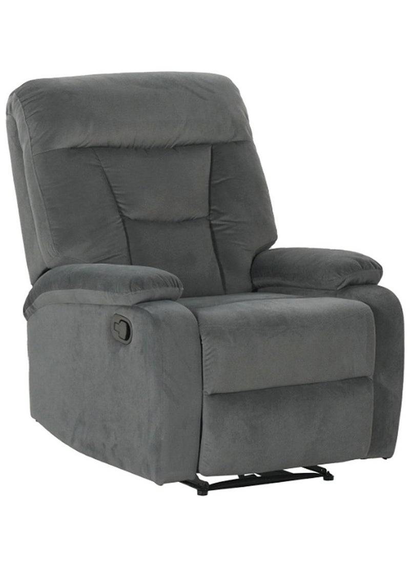 ROYALOAK Lara Fabric 1-Seater Recliner | Fabric Upholstery | High Backrest | Tufted Design | Pillow Top Armrest | Pocket Springs for Extra Comfort | Heavy-Duty Metal Frame | Sturdy Footrest | Recliner Chair  - Image 1