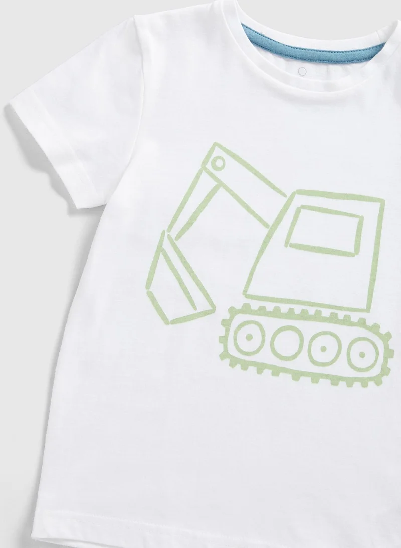 mothercare Checked Shirt and T-Shirt Set