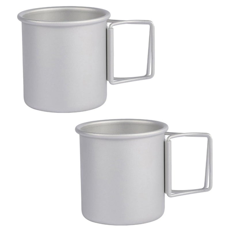 Aluminum Alloy Foldable Outdoor Cups Lightweight Portable Camping Hiking Metal Mugs - Image 2