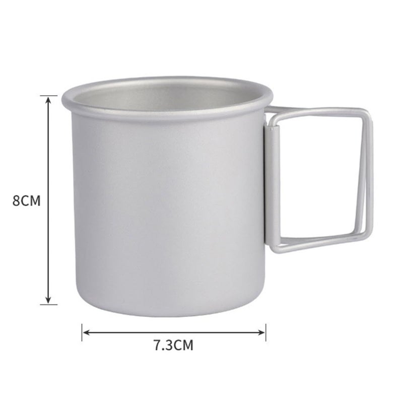 Aluminum Alloy Foldable Outdoor Cups Lightweight Portable Camping Hiking Metal Mugs - Image 3