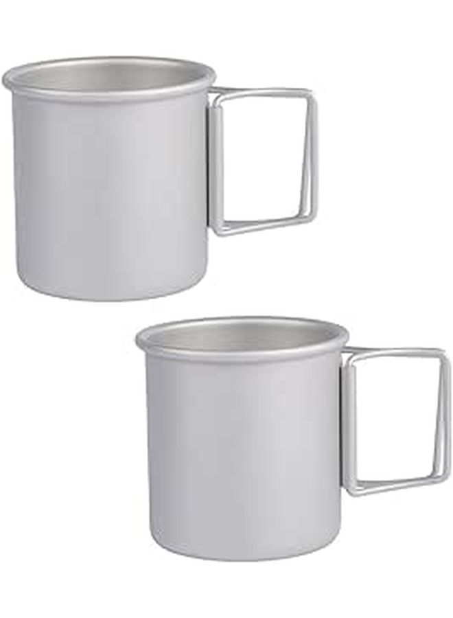 Aluminum Alloy Foldable Outdoor Cups Lightweight Portable Camping Hiking Metal Mugs - Image 1