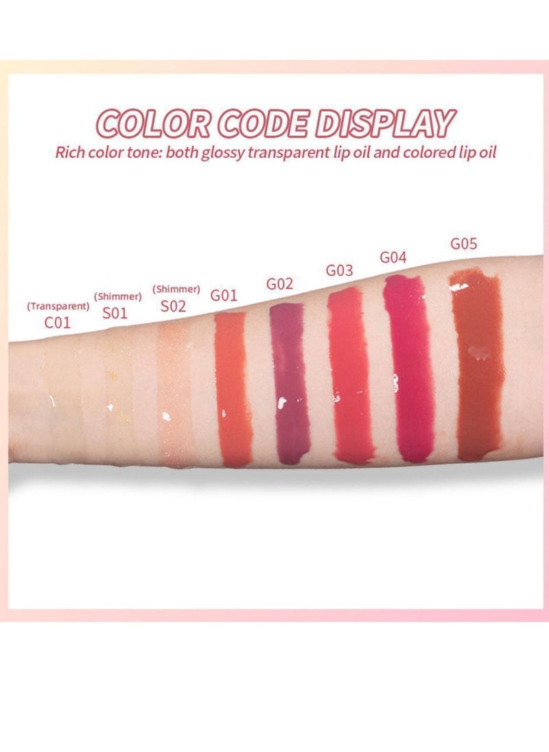 ibcccndc 6PCS Lip Gloss Set Hydrating Liquid Lipstick Kit High Shine Clear Lip Plumping Glass Finish Lip Oil Gloss High Pigment Moisturizing Long Lasting Repairing Lightening Lip Line Balm 02  - Image 5