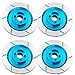 Share Goo 4PCS ShareGoo Aluminum Alloy 12mm Wheel Rim Hex Hub Brake Disc Decoration Compatible with HSP HPI Kyosho Traxxas Tamiya 110 4WD RC OnRoad Racing Car Truck TiresBlue - Image 3