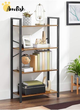 4 Tier Bookshelf Standing Shelving Kitchen Bakers Rack Open Display Rack Storage Shelves with Cupboard Organizer Bookcase Microwave Oven Stand for Living Room And Kitchen Brown 60x30x114cm - pzsku/Z6FD5E4E9BE276D4697E6Z/45/_/1708512609/7e381a20-9bdb-4c33-ad04-9f9df2a202ce