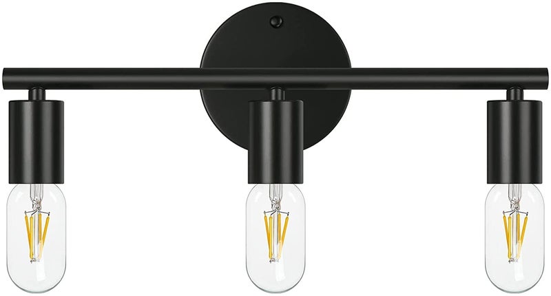 ART N CRAFT Vintage Style Beautiful Black Wall Lighting 3 Holder Brass Black Wall Lamp Vanity Light Fixture Black Wall Light Sconce Bedroom Sconce Decorative - Image 5