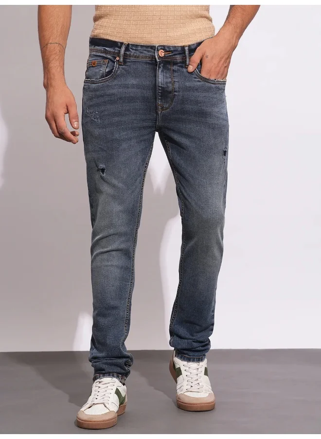 Being Human Mens Dark Tone Slim Fit Denims