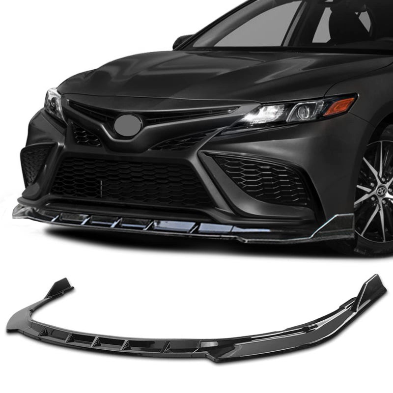 Archaic Front Bumper Lip Spoiler Compatible for 2021 2022 2023 Toyota Camry Sport SEXSEHybrid SEHybrid XSETRDSE Nightshade Splitter Under Chin Spoiler Body Kit Camry Accessories
