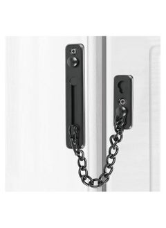 KASTWAVE Stainless Steel Chain Door Guard with Spring Anti-Theft Press Lock, Punch Free Door Chain Lock, Bedroom Home Apartment Hotel Security Door Sliding Safety Chain Lock Stainless Steel Easy Installation  - Image 3