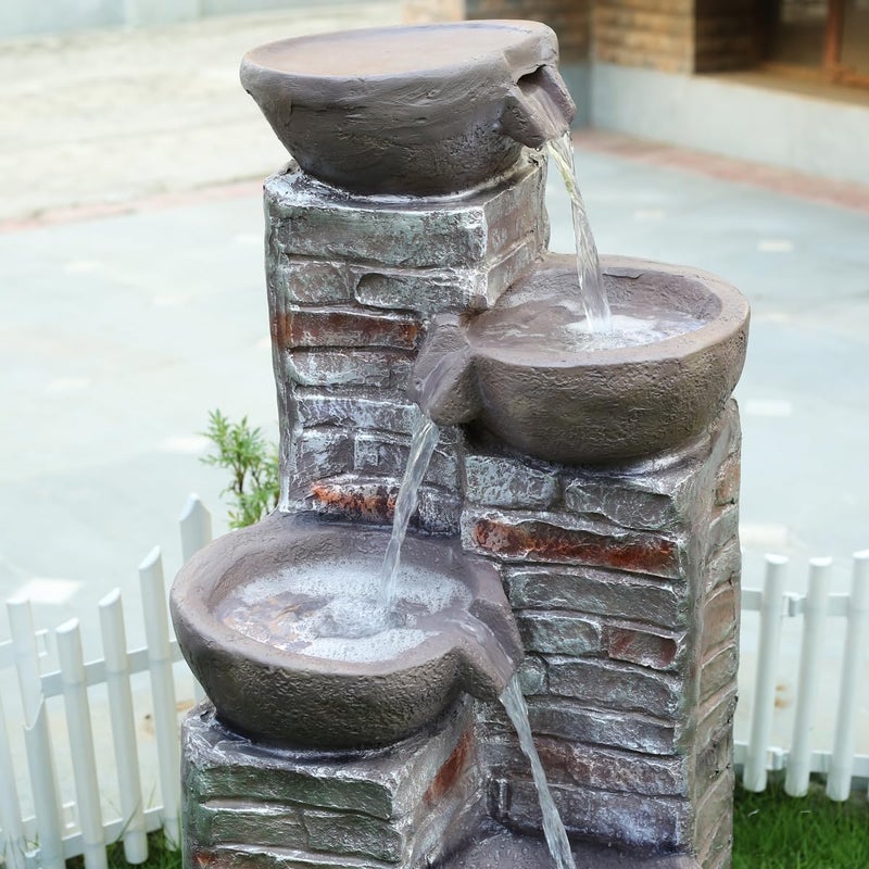 Wonderland Wonderland 4 Step FountainFloor Standing FountainBig Indoor Water FountainLarge Water Fountain  - Image 3