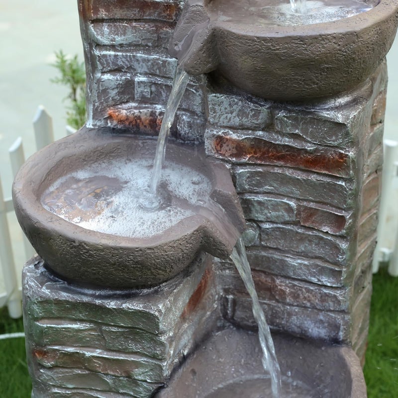 Wonderland Wonderland 4 Step FountainFloor Standing FountainBig Indoor Water FountainLarge Water Fountain  - Image 2