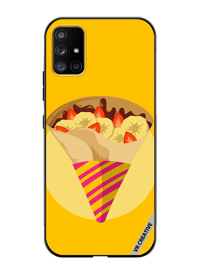 VR CREATIVE Protective Case Cover For Samsung Galaxy A51 5G A Delicious Crepes With Lots Of Toppings Design Multicolour - Image 1
