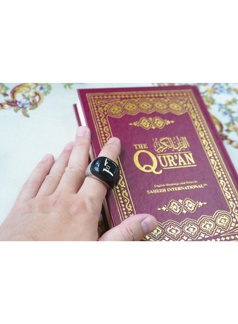 خاتم ذكر جود برو - خاتم إسلامي ذكي مع تذكيرات للصلاة، عداد تسبيح، متتبع لياقة بدنية، ومقاوم للماء IP67 - Image 4