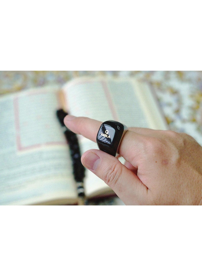 خاتم ذكر جود برو - خاتم إسلامي ذكي مع تذكيرات للصلاة، عداد تسبيح، متتبع لياقة بدنية، ومقاوم للماء IP67 - Image 3