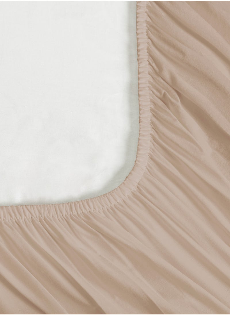 Cotton Fitted Sheet Set,  100% Cotton, 200 TC, 2 Pieces Single Size with 30 cm Deep Pocket - pzsku/Z6FD6231A73C09FF95770Z/45/_/1724945404/08ad3af3-cdf0-47f7-8d94-1b9b1dd47b50