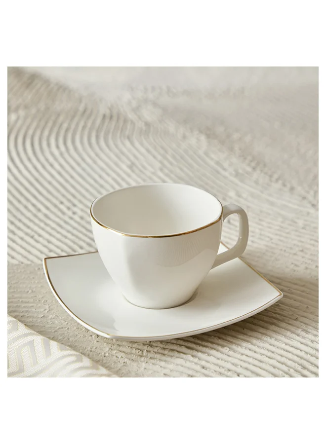 Home Box Peace 2-Piece Cava Cup and Saucer Set 90 ml