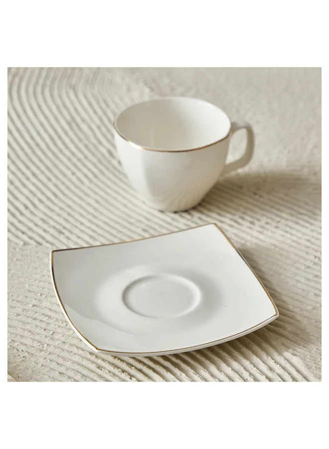 Home Box Peace 2-Piece Cava Cup and Saucer Set 90 ml