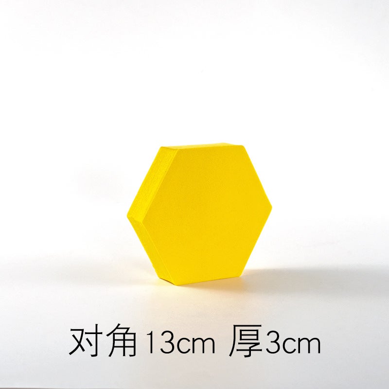 Cube Po Props Ins Wind Net Red White Geometric Stereo Fear Black Props Pose Ornaments Pography Table - Image 1