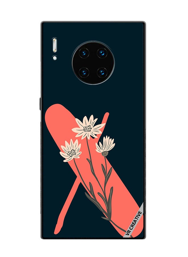 VR CREATIVE Protective Case Cover For Huawei Mate 30 Pro Alphabet X Design Multicolour - Image 1