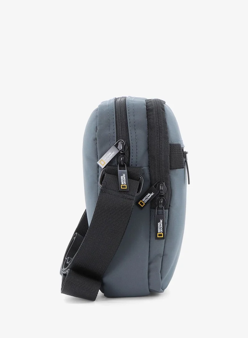 NATIONAL GEOGRAPHIC 4 National Geographic Mutation Utility Bag Grey, Compact Travel Bag for Men and Women, Shoulder Bag, Portable Organizer, Sustainable Material and Eco Friendly  | Best Price UAE