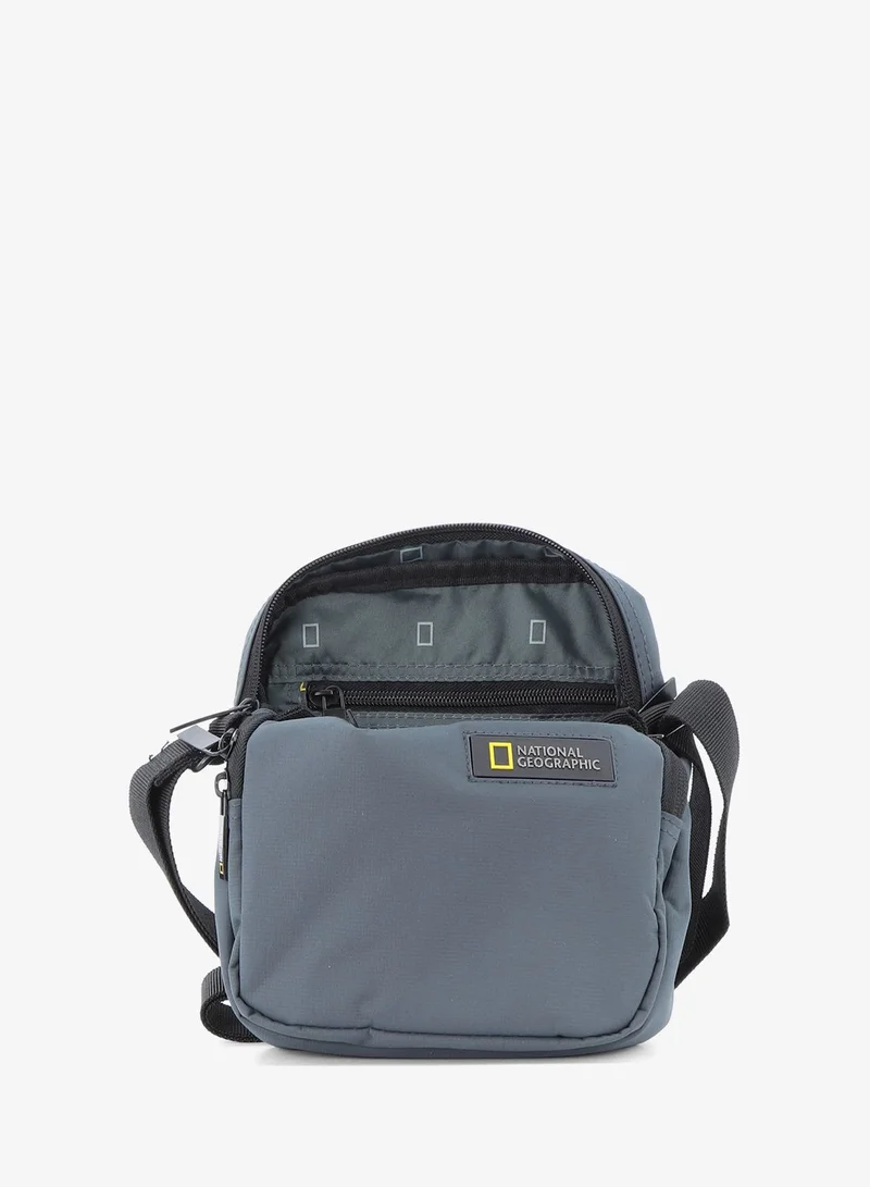 NATIONAL GEOGRAPHIC 4 National Geographic Mutation Utility Bag Grey, Compact Travel Bag for Men and Women, Shoulder Bag, Portable Organizer, Sustainable Material and Eco Friendly  | Best Price UAE